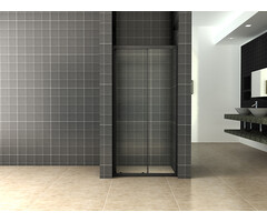 Skyline nis schuifdeur 1300 x 2000 x 8 mm nano helder glas/mat zwart