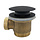 Caral clickwaste afvoerplug vrijstaand bad 1 1/2" mat zwart