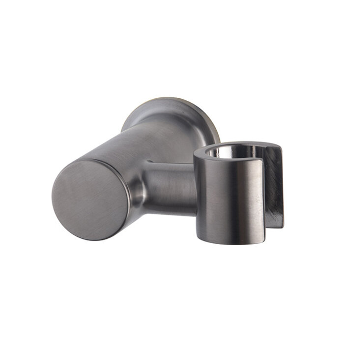 Wandhanddouchehouder kantelbaar gunmetal