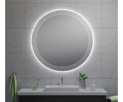 Wiesbaden Deco spiegel rond met LED, dimbaar 120 cm