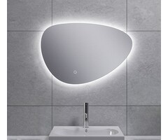 Uovo spiegel eirond met LED, dimbaar 60 cm