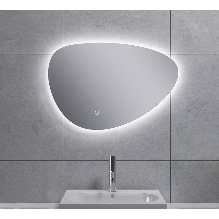 Uovo spiegel eirond met LED, dimbaar 60 cm