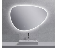 Uovo spiegel ovaal met LED, dimbaar en spiegelverwarming 90 cm