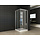 Eco hoekinstap cabine met 2 schuifdeuren 1000 x 1000 x 1900 x 5 mm helder glas/chroom