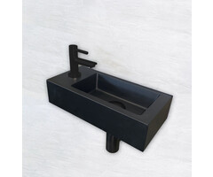 One Pack Mini-Rhea links fontein 360x180x90 mat-zwart