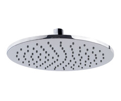 Caral hoofddouche rond 25 x 0,8 cm chroom