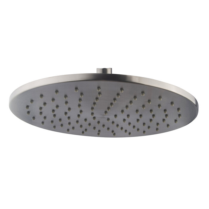 Caral hoofddouche rond 25 x 0,8 cm gunmetal