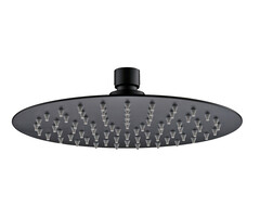 Wiesbaden 304 hoofddouche rond 25 cm mat zwart