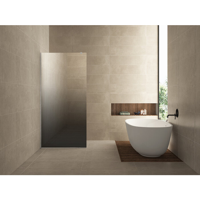 Wiesbaden Slim glasplaat spiegelrook- naar helder glas 1200x2000 8mm nano