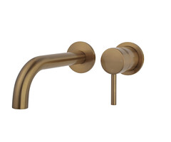 Caral afbouwdeel eenhendel wastafelkraan met coldstart geborsteld brons koper