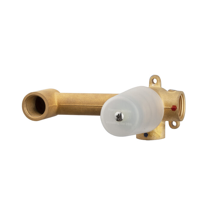 Slim inbouwdeel eenhendel wastafelkraan met coldstart