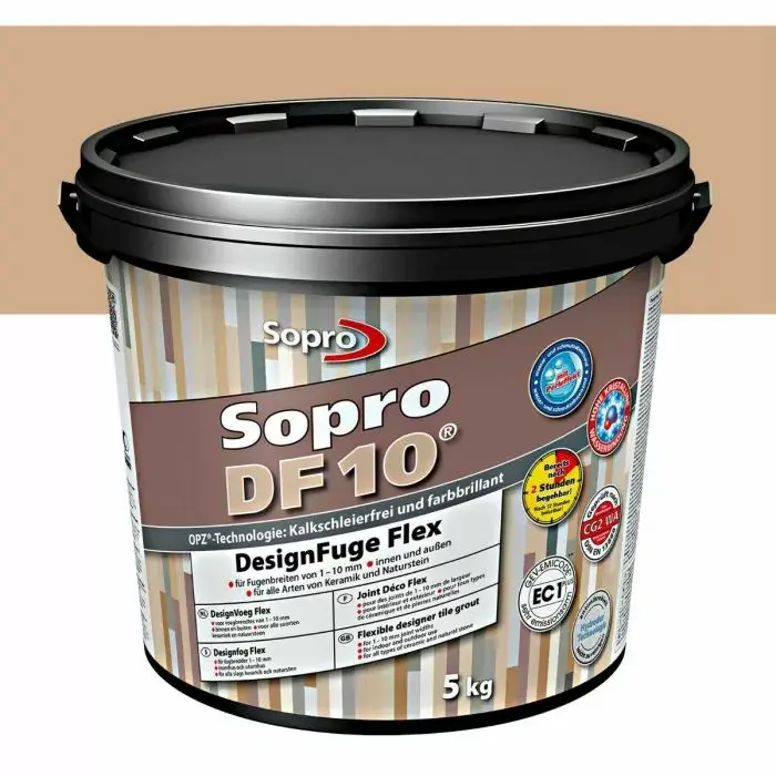 Sopro Voegmortel Sopro DF 10 Flexibel jurabeige nr. 33 5kg