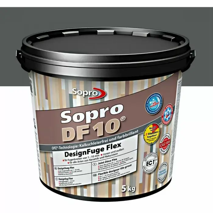 Sopro Voegmortel Sopro DF 10 Flexibel antraciet nr. 66 5kg