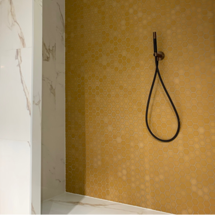 The Mosaic Factory Mozaiek Valencia Hexagon Mustard 4,3x5,0