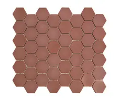 The Mosaic Factory Mozaiek Valencia Hexagon Bordeaux 4,3x5,0