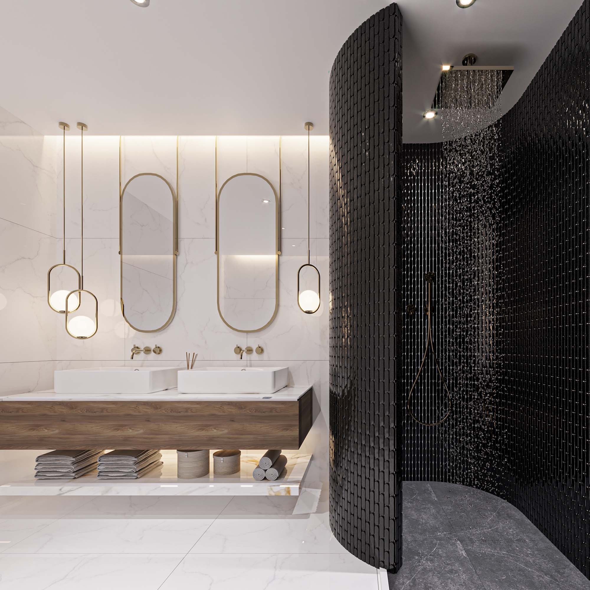 The Mosaic Factory Mozaiek Sevilla Ovalen Vinger Zwart 2,3x9,8