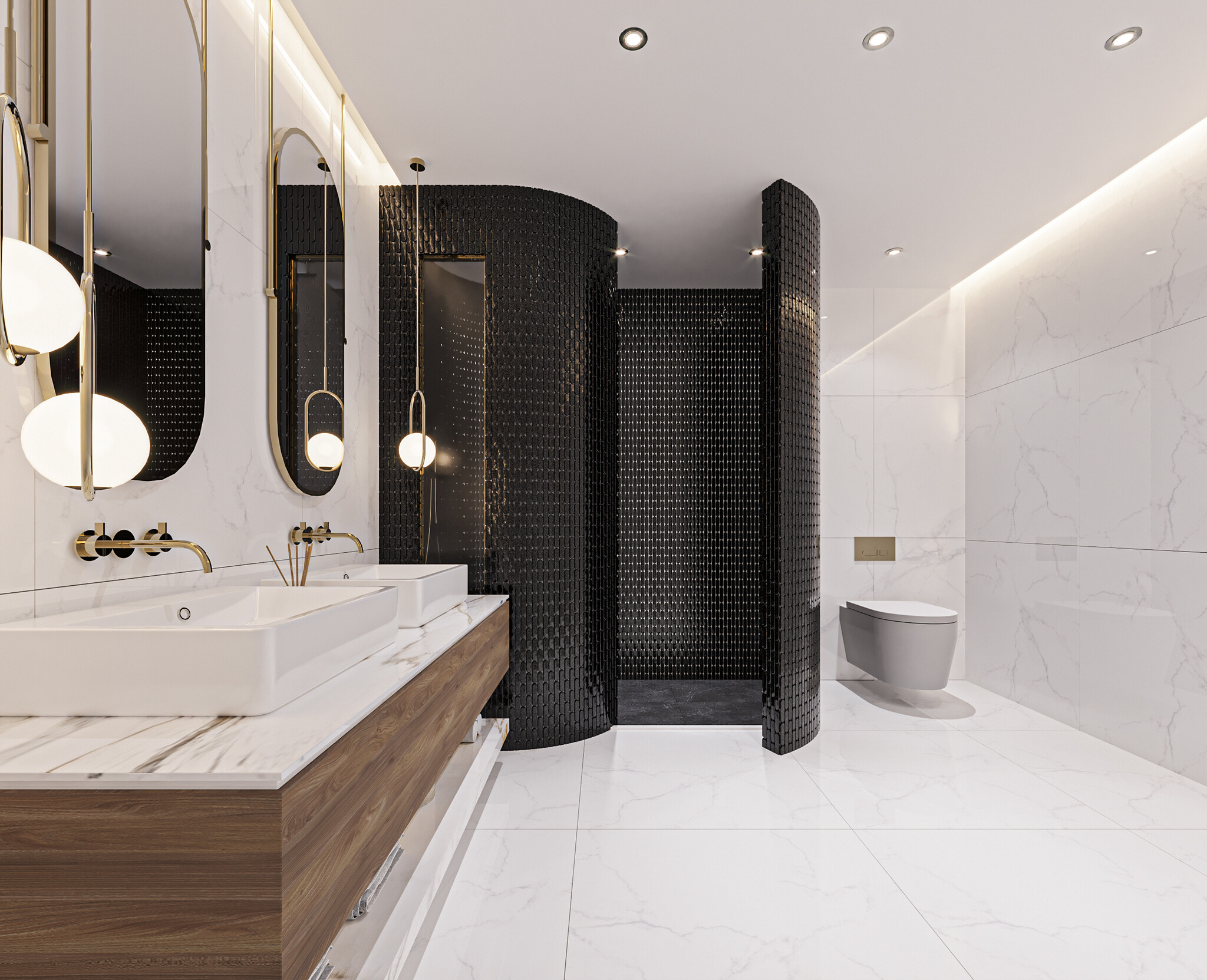 The Mosaic Factory Mozaiek Sevilla Ovalen Vinger Zwart 2,3x9,8