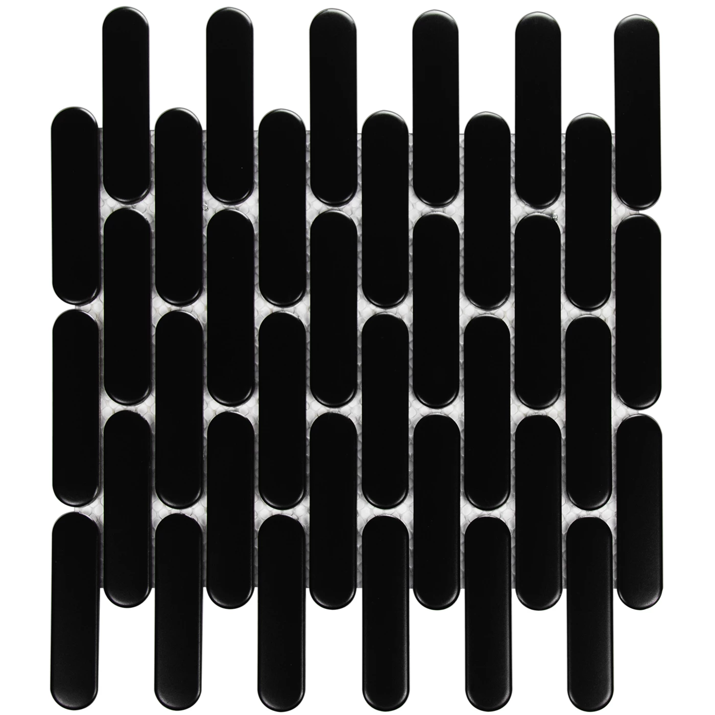 The Mosaic Factory Mozaiek Sevilla Ovalen Vinger Zwart 2,3x9,8