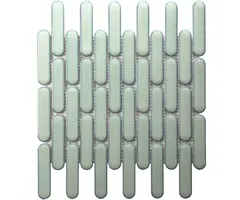 The Mosaic Factory Mozaiek Sevilla Ovalen Vinger Licht Groen 2,3x9,8