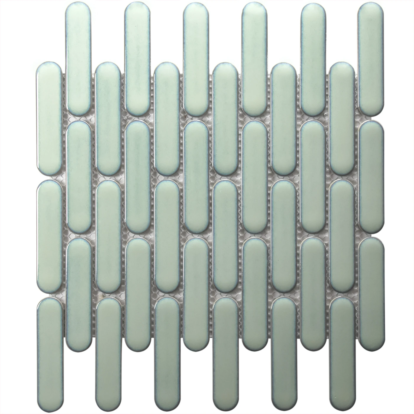 The Mosaic Factory Mozaiek Sevilla Ovalen Vinger Licht Groen 2,3x9,8