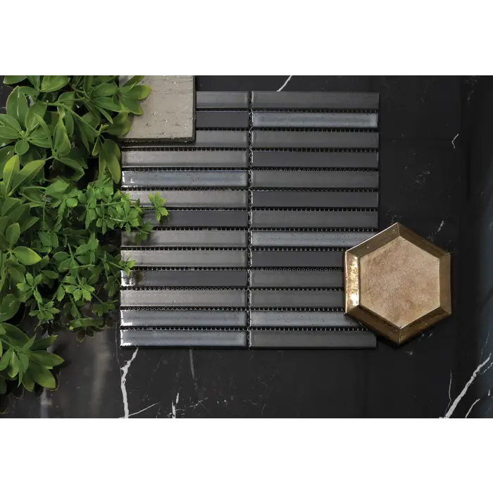 The Mosaic Factory Mozaiek Sevilla Kit-Kat Carbon Shades of Gray 2,0x1,5