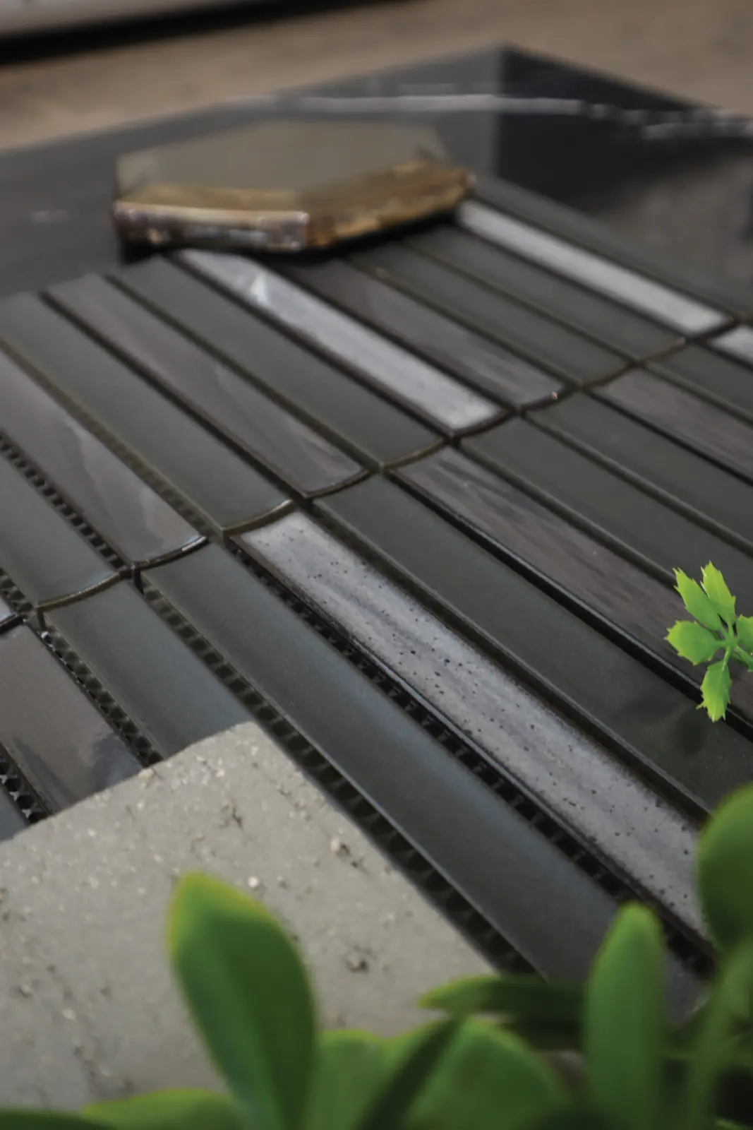 The Mosaic Factory Mozaiek Sevilla Kit-Kat Carbon Shades of Gray 2,0x1,5