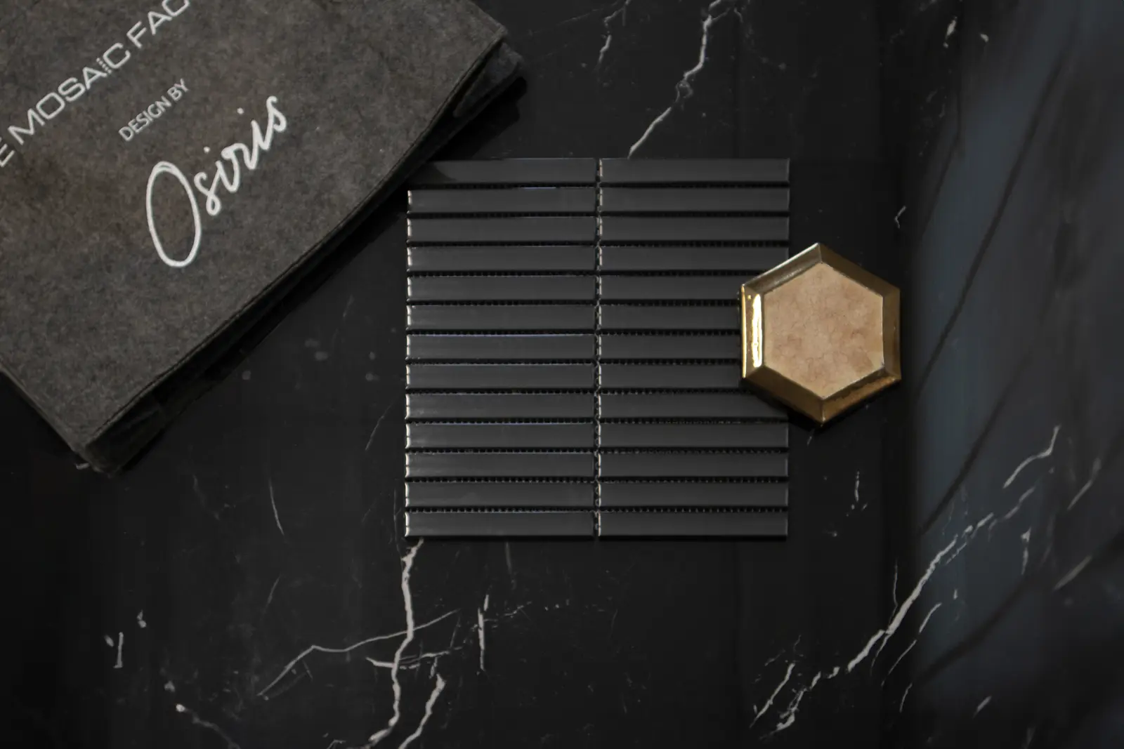 The Mosaic Factory Mozaiek Sevilla Kit-Kat Carbon Gray 2,0x1,5