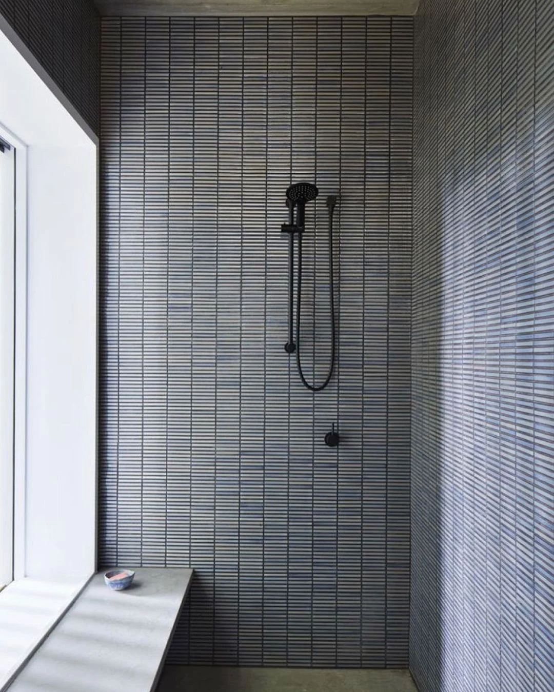 The Mosaic Factory Mozaiek Sevilla Kit-Kat mini's Grijs - Blauw spikkel 1,2x9,2