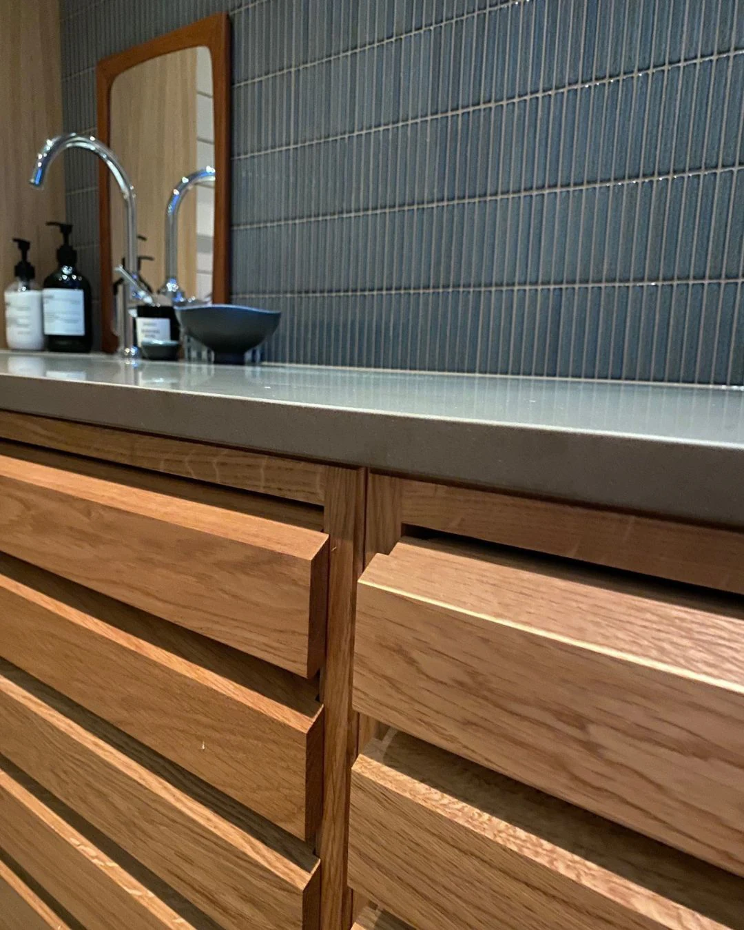 The Mosaic Factory Mozaiek Sevilla Kit-Kat mini's Grijs - Blauw spikkel 1,2x9,2