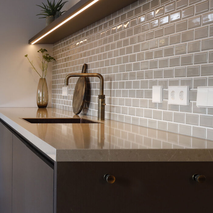 The Mosaic Factory Mozaiek Paris Metro Licht Grijs 4,5x9,5