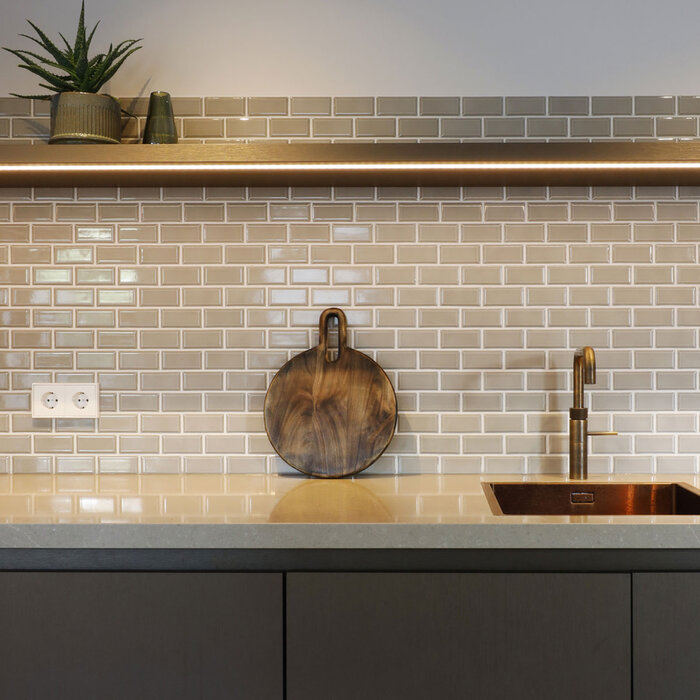 The Mosaic Factory Mozaiek Paris Metro Licht Grijs 4,5x9,5