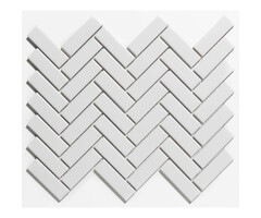 The Mosaic Factory Mozaiek Paris Visgraat Extra Wit 2,3x7,3