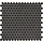 Mozaiek London Round Zwart  1,9x1,9