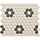 Mozaiek London Hexagon Wit/Zwart 2,3x2,6