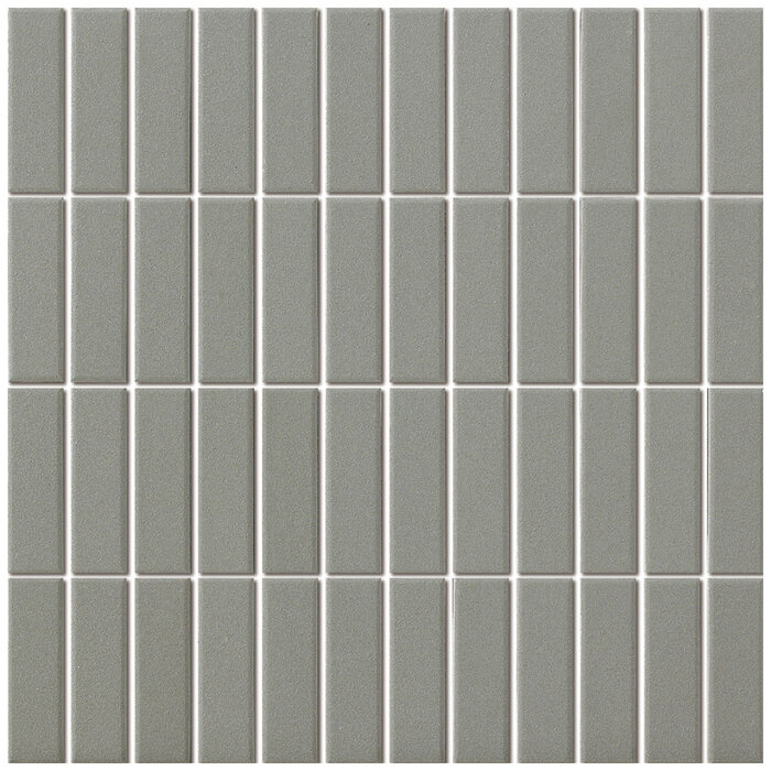 The Mosaic Factory Mozaiek London Rechthoek Donker Grijs 2,3x7,3