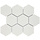 Mozaiek Barcelona Hexagon Wit 9,5x1,0