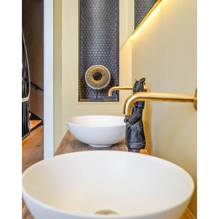 The Mosaic Factory Mozaiek Barcelona Hexagon Zwart 2,3x2,6