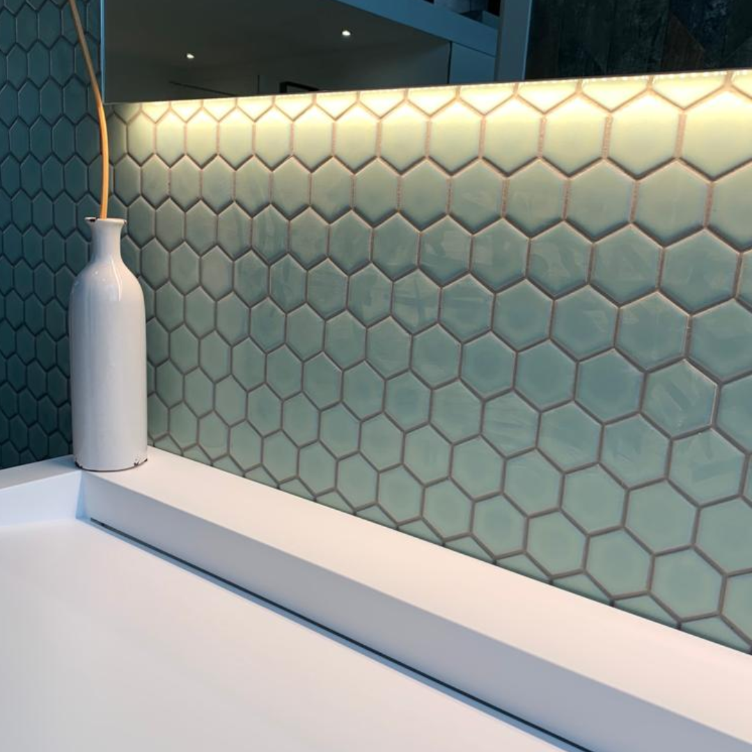 The Mosaic Factory Mozaiek Barcelona Hexagon Licht Groen 5,1x5,9