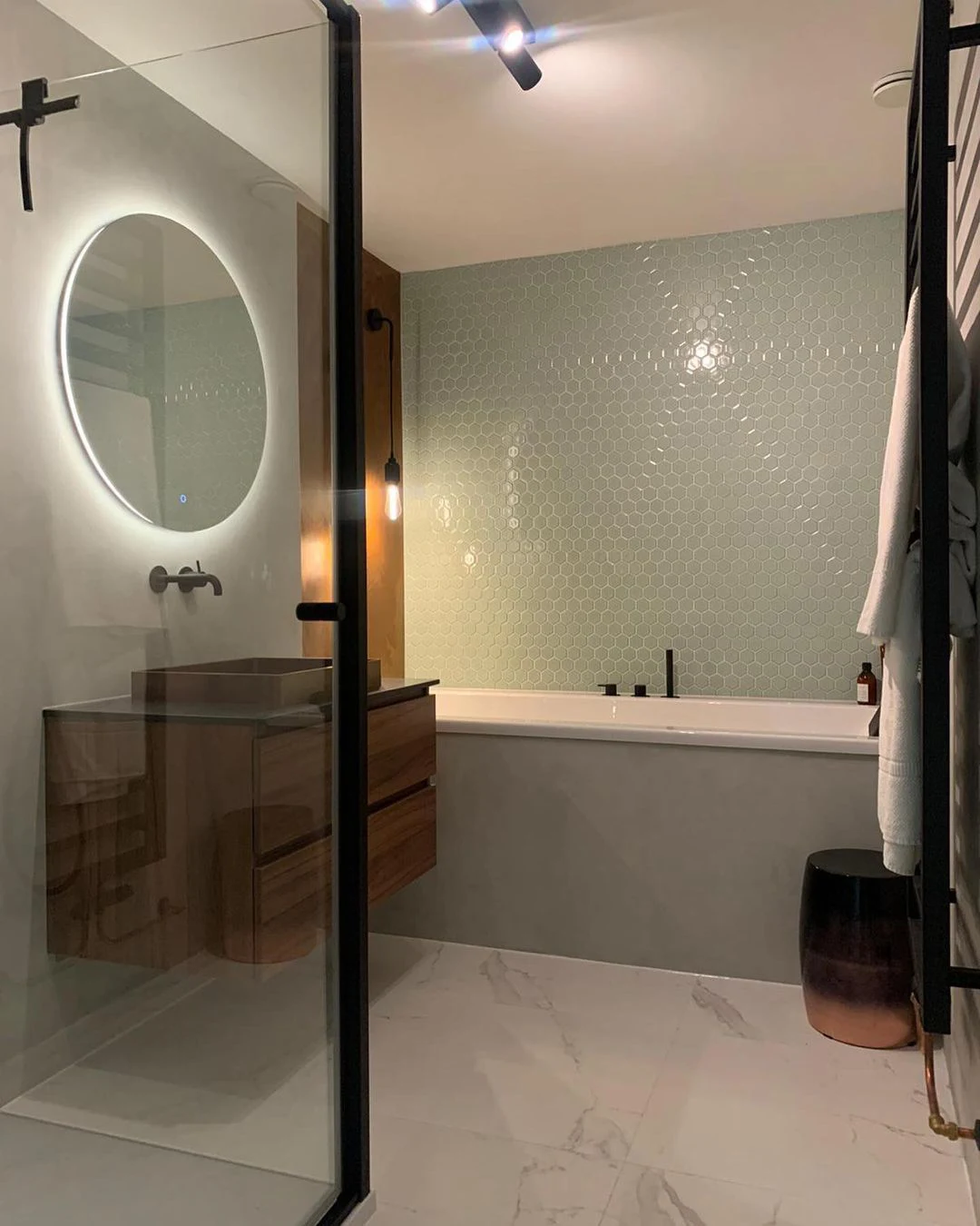 The Mosaic Factory Mozaiek Barcelona Hexagon Licht Groen 5,1x5,9