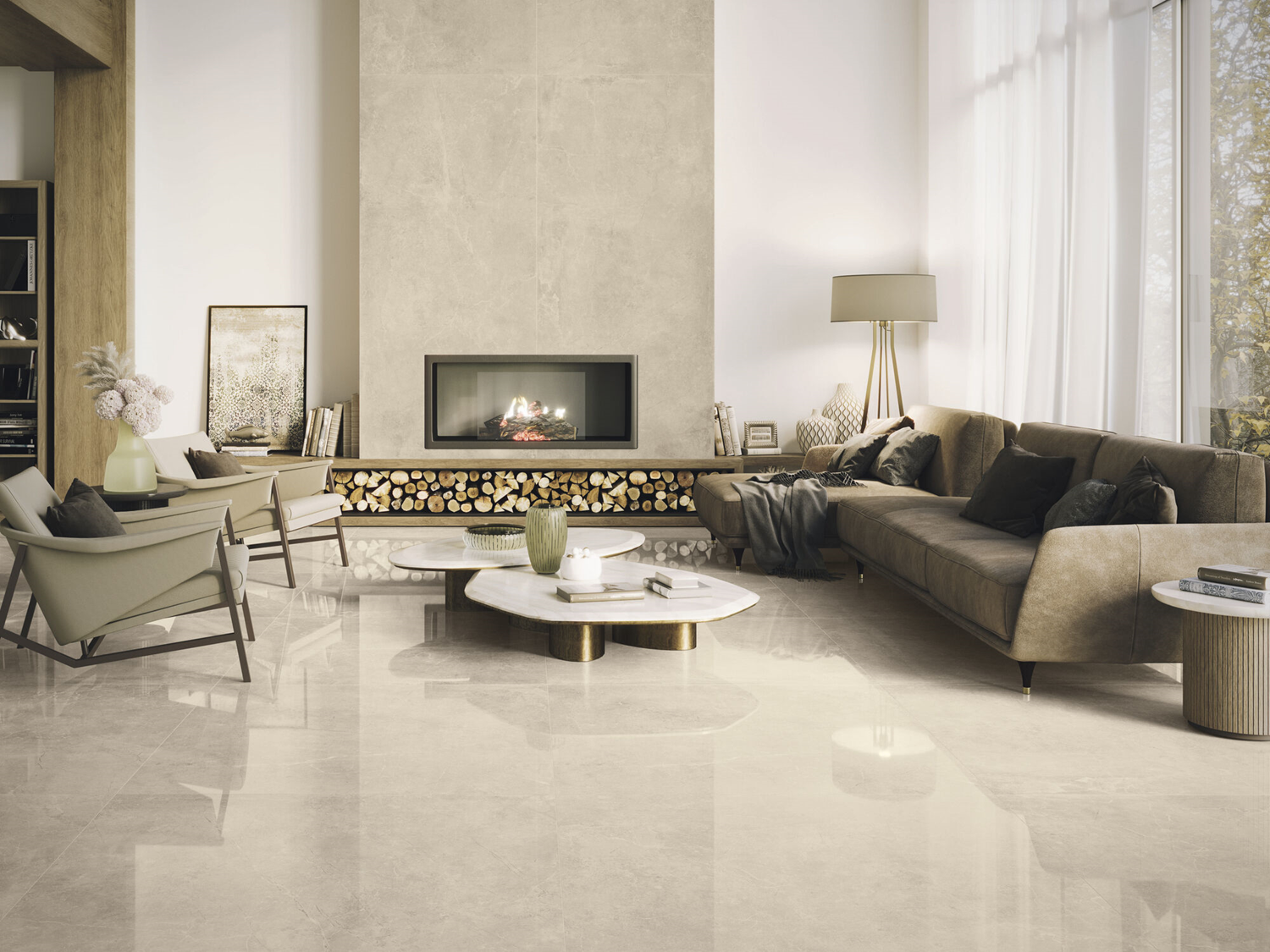 Baldocer Cerámica Concept Cream gepolijst 120x120 rett