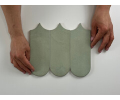 Cifre Cerámica Alure Sage visschub wandtegel 8x21,5