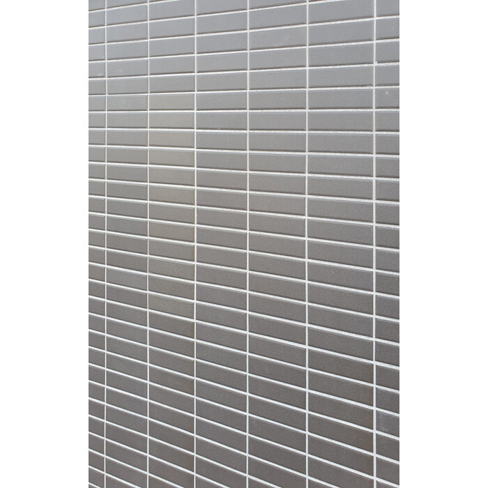 The Mosaic Factory Mozaiek London Rechthoek Donker Grijs 2,3x7,3