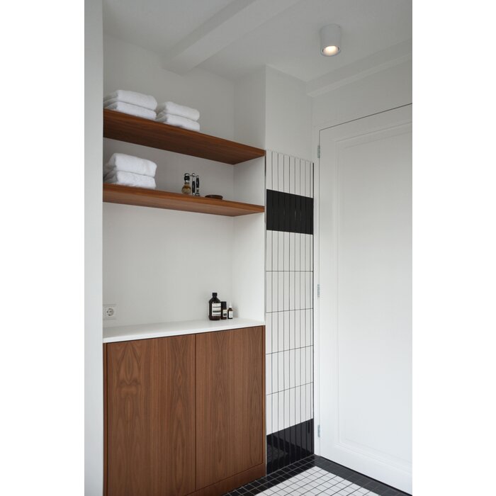 The Mosaic Factory Mozaiek Barcelona Vierkant Zwart 4,8x4,8