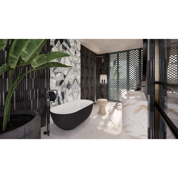 The Mosaic Factory Mozaiek Sevilla Kit-Kat Carbon Shades of Gray 2,0x1,5