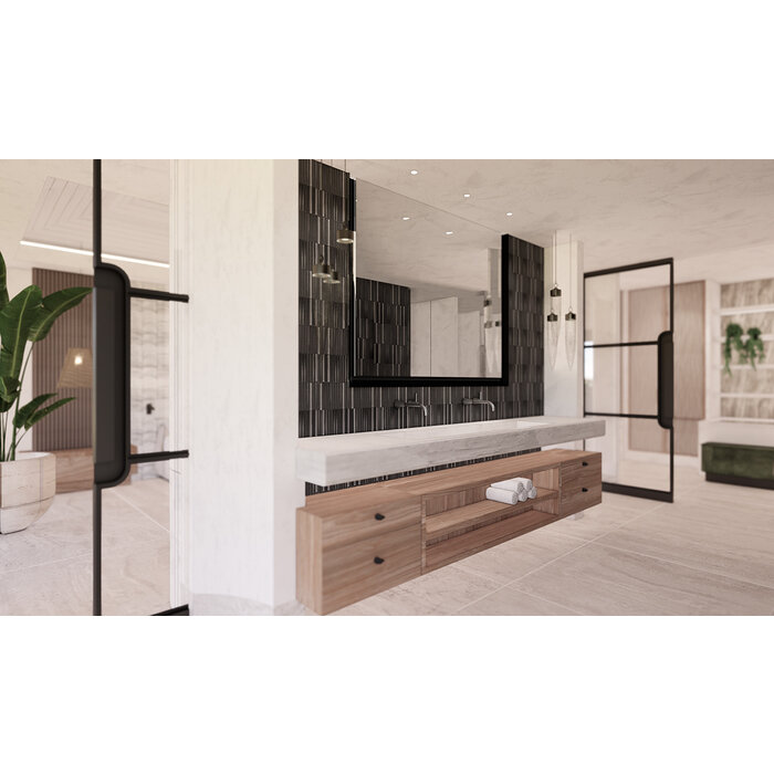 The Mosaic Factory Mozaiek Sevilla Kit-Kat Carbon Shades of Gray 2,0x1,5