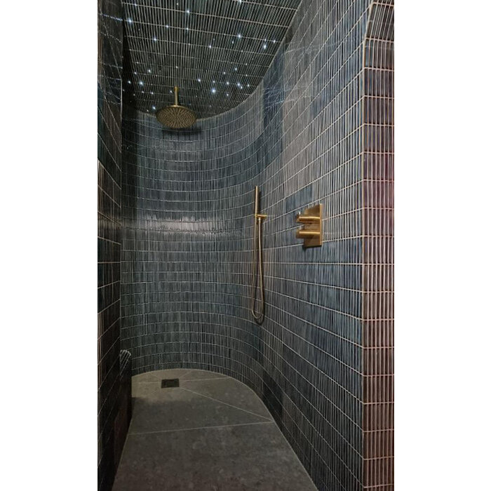 The Mosaic Factory Mozaiek Sevilla Kit-Kat mini's Azure Blauw spikkel 1,2x9,2