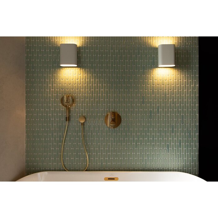 The Mosaic Factory Mozaiek Sevilla Ovalen Vinger Licht Groen 2,3x9,8