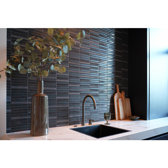 The Mosaic Factory Mozaiek Sevilla Kit-Kat Carbon Shades of Gray 2,0x1,5