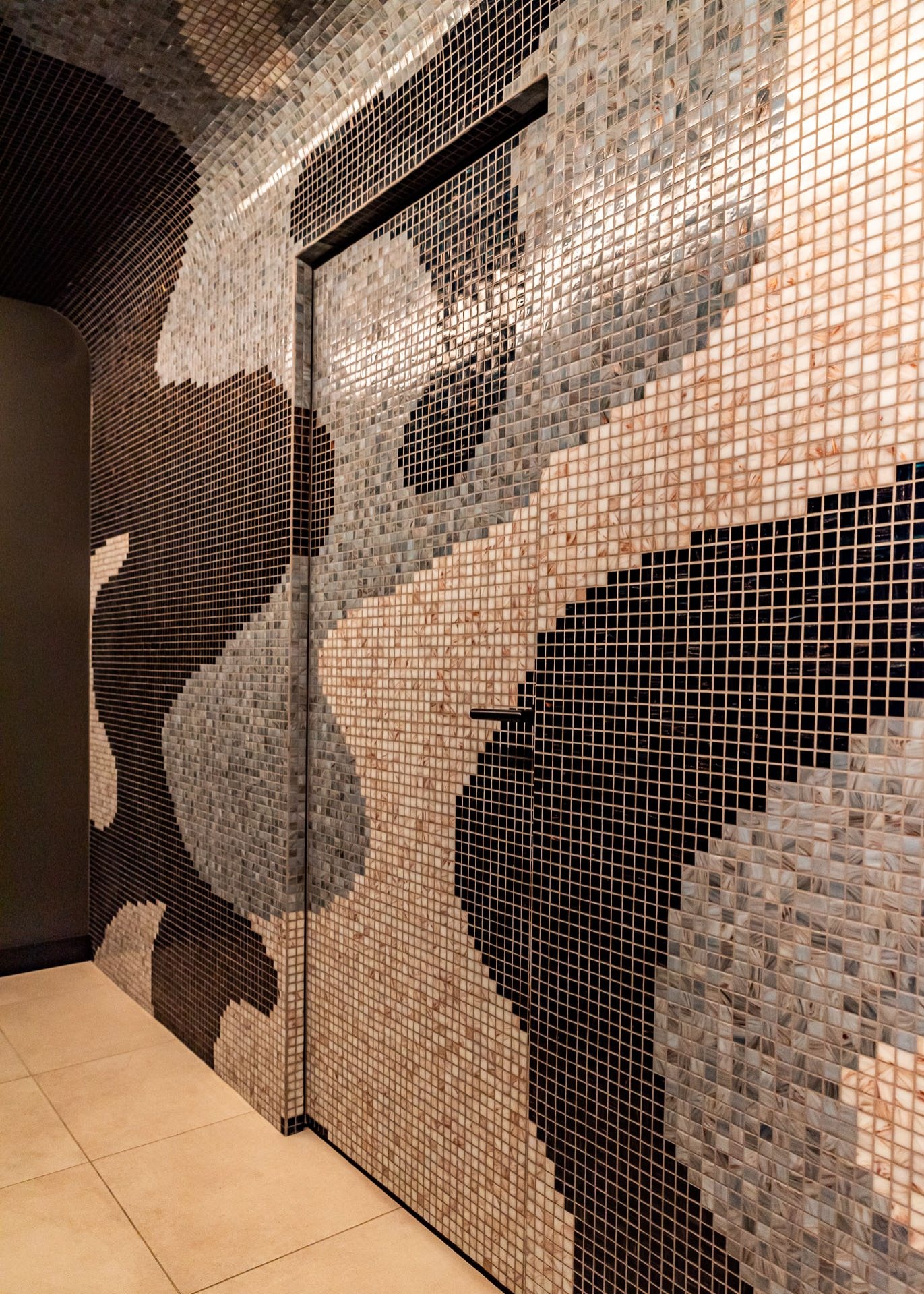 The Mosaic Factory Mozaiek Amsterdam Goud Cyaan 2,0x2,0