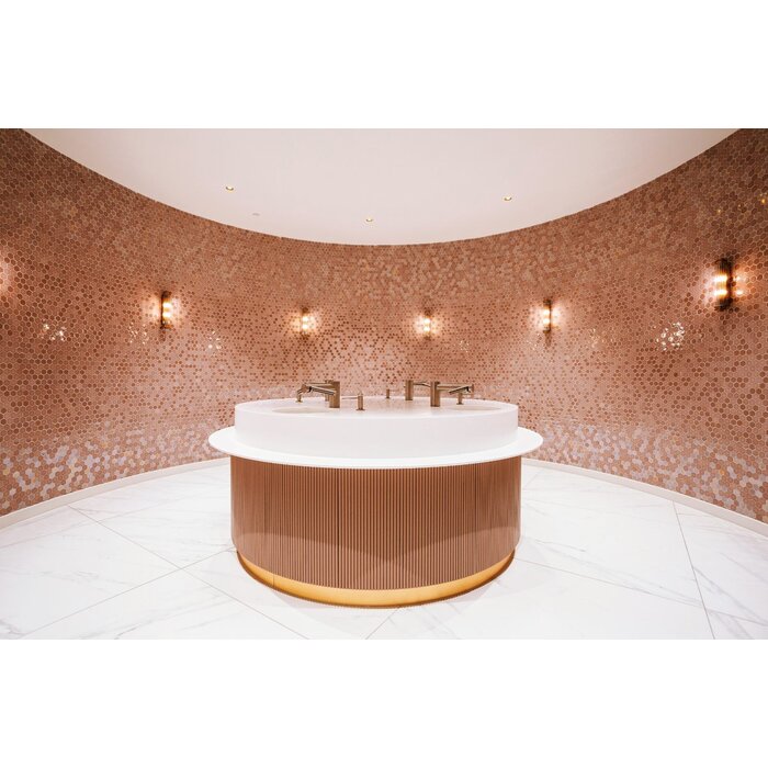 The Mosaic Factory Mozaiek Valencia Hexagon Roze 4,3x5,0